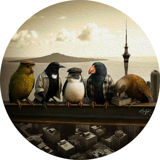 Lunch Atop a Skyscraper ALUMINIUM Art print