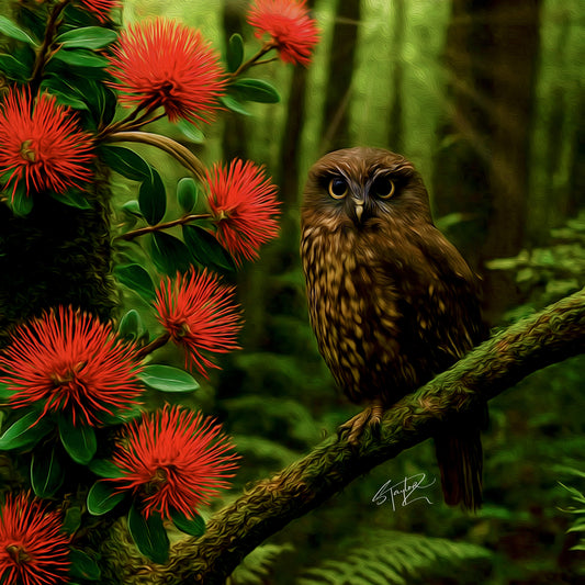 Ruru ALUMINIUM Art print