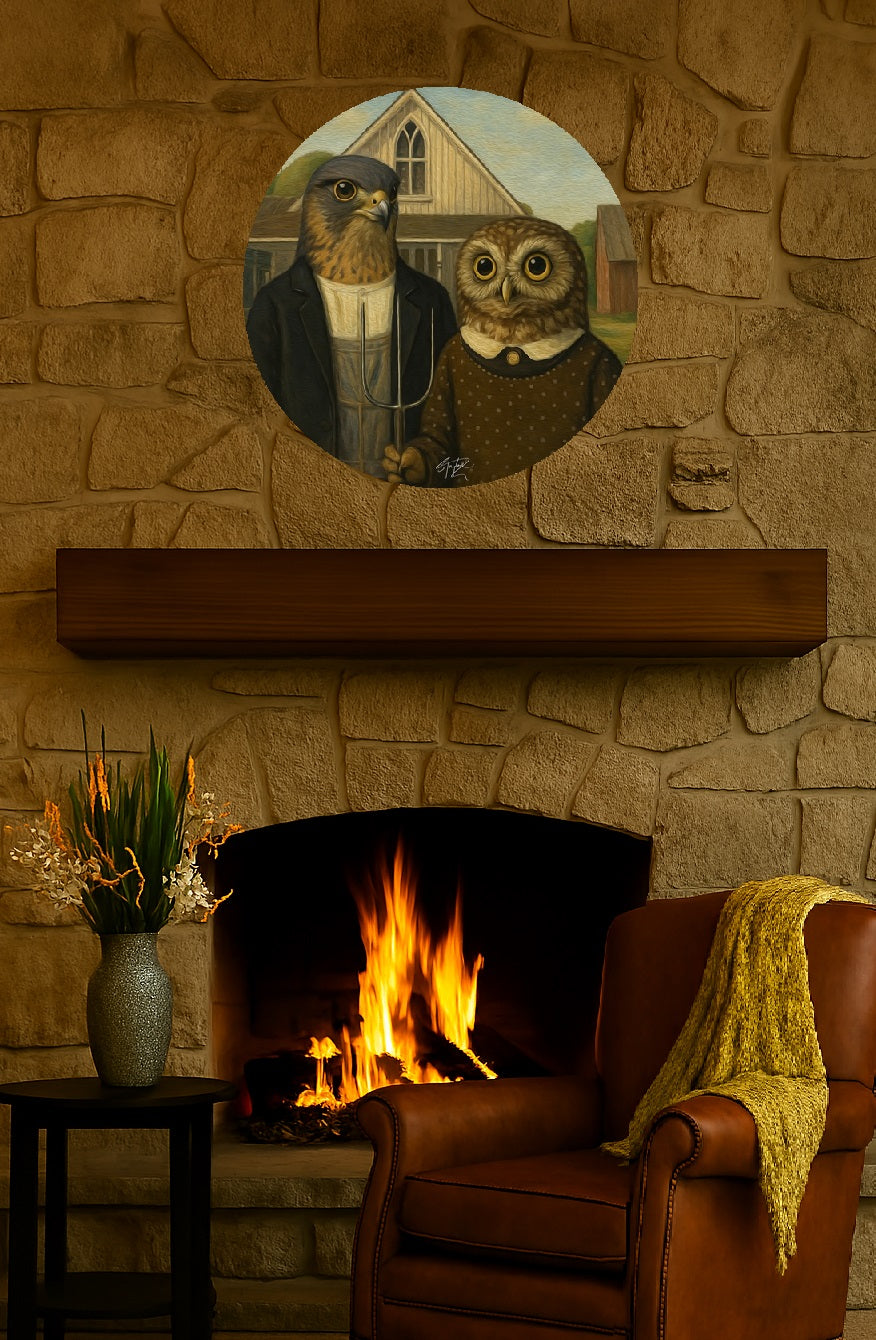 Kiwi Gothic ALUMINIUM Art print