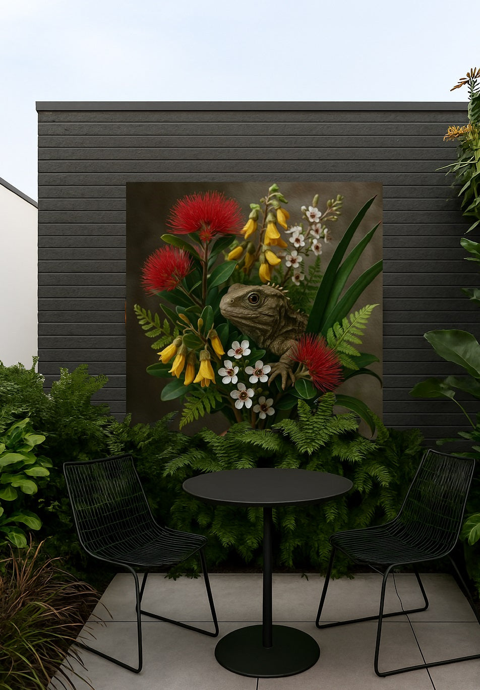 The Tuatara Bouquet ALUMINIUM Art print