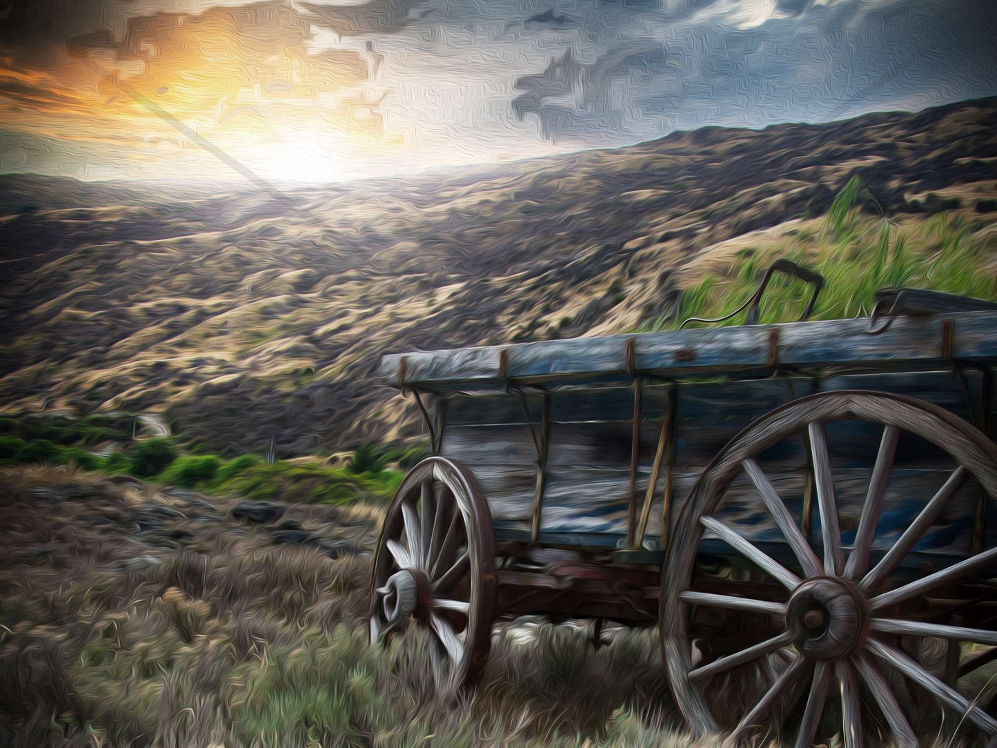 THE WAGON Art Print