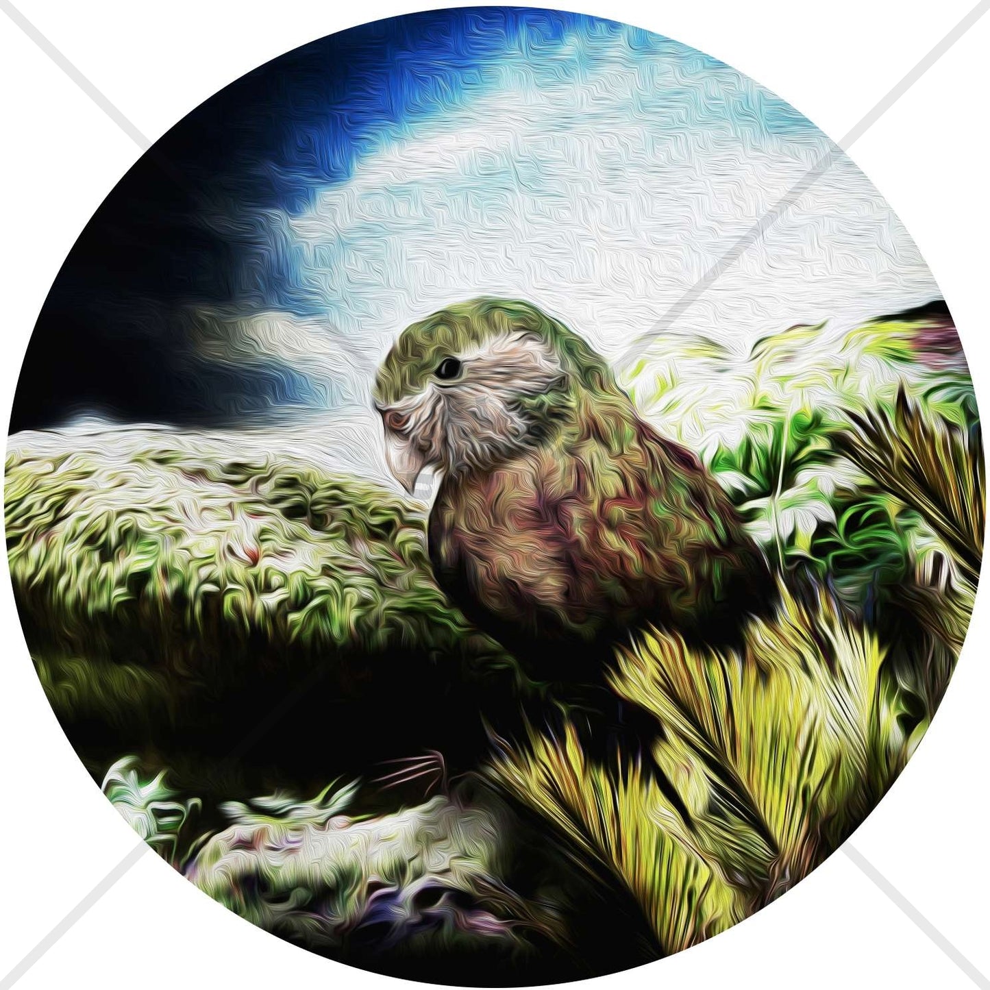 KAKAPO @ TAMATEA Art Print