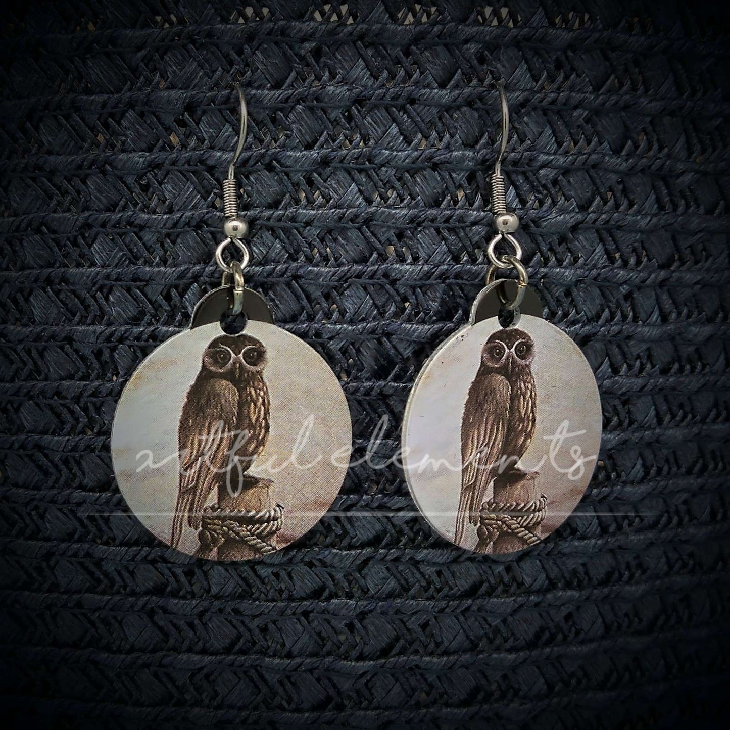 Kiwiana Art Ball & Wire Style Earrings - Native Birds