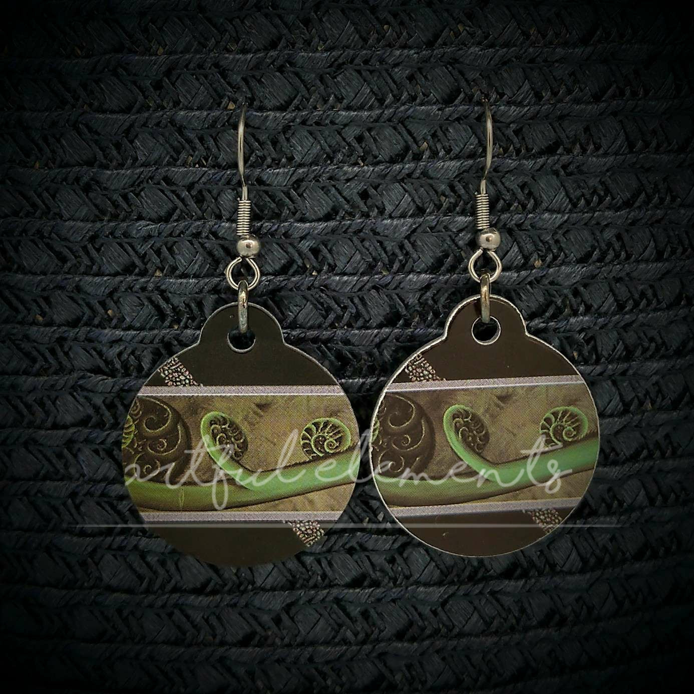 Kiwiana Art Ball & Wire Style Earrings - Native Flora