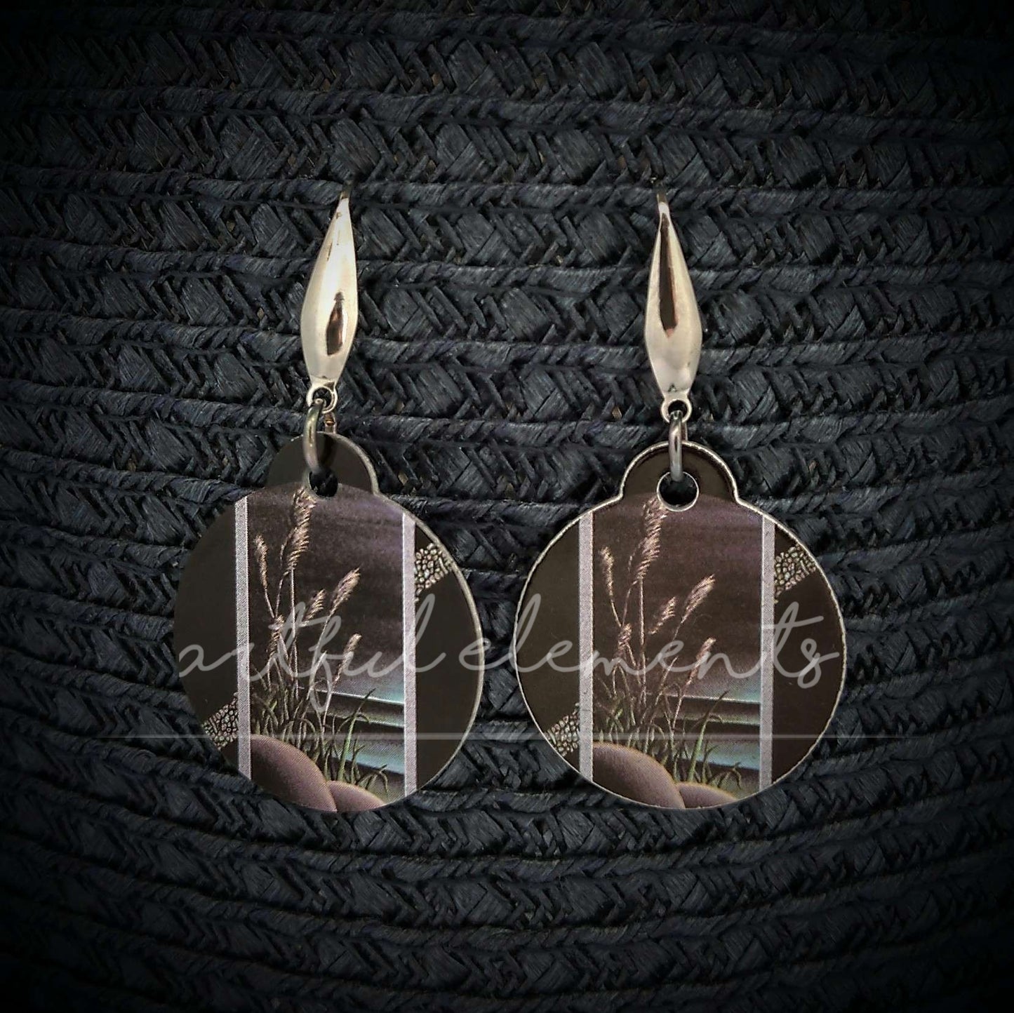 Kiwiana Art Drop Style Earrings - Native Flora