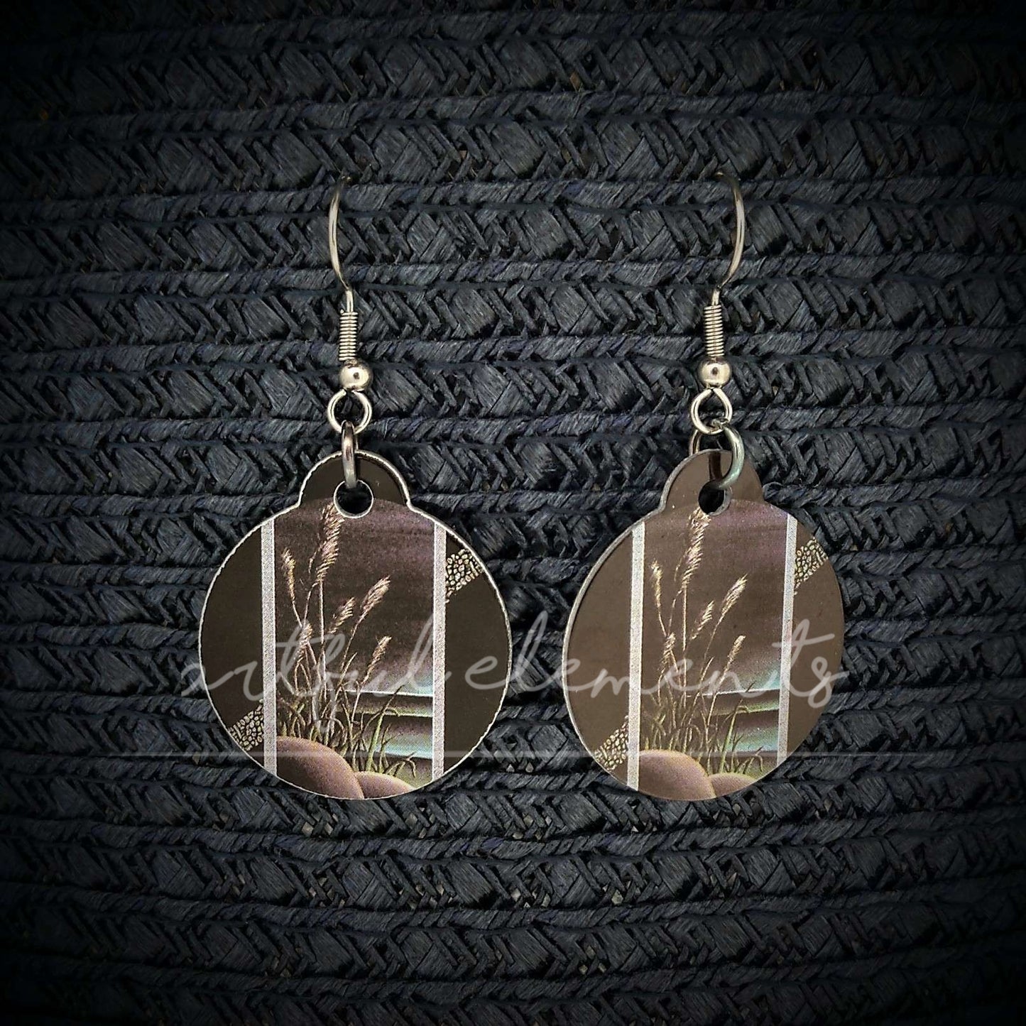 Kiwiana Art Ball & Wire Style Earrings - Native Flora