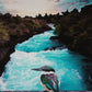 Kotare @ Huka Falls CANVAS Art Print
