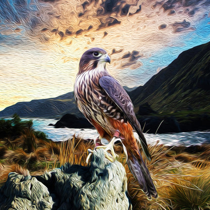 Falcon @ Cape Palliser CANVAS Art Print