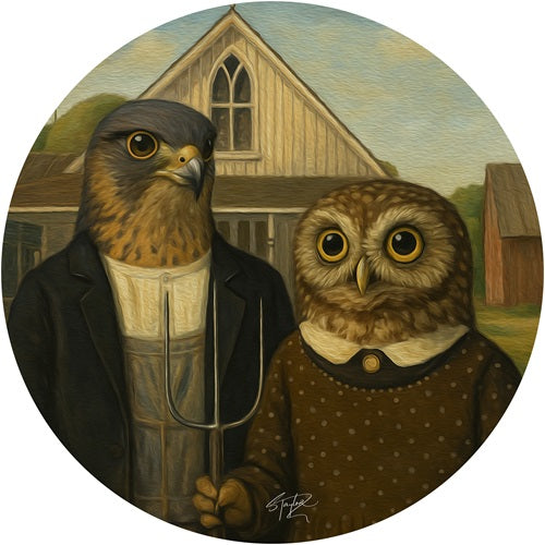Kiwi Gothic ALUMINIUM Art print