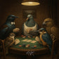 Poker Game ALUMINIUM Art print
