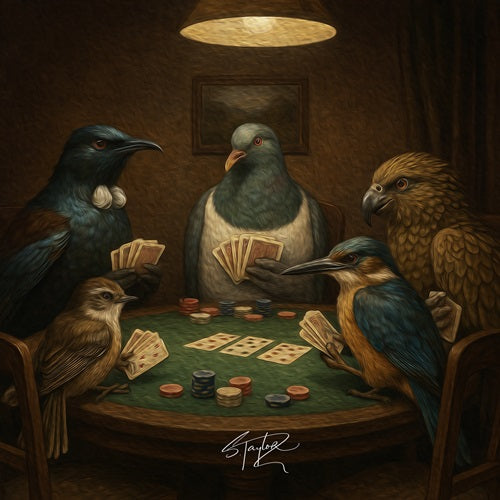 Poker Game CANVAS Art Print
