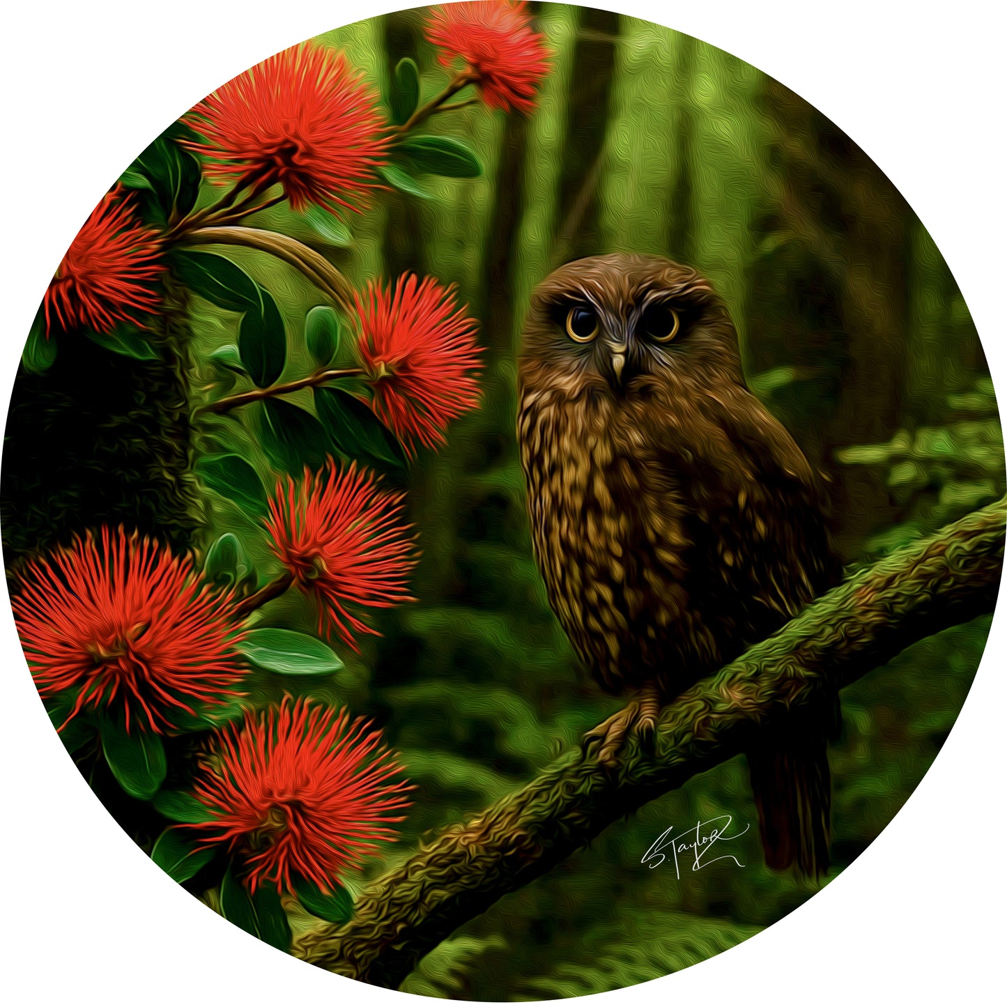 Ruru ALUMINIUM Art print