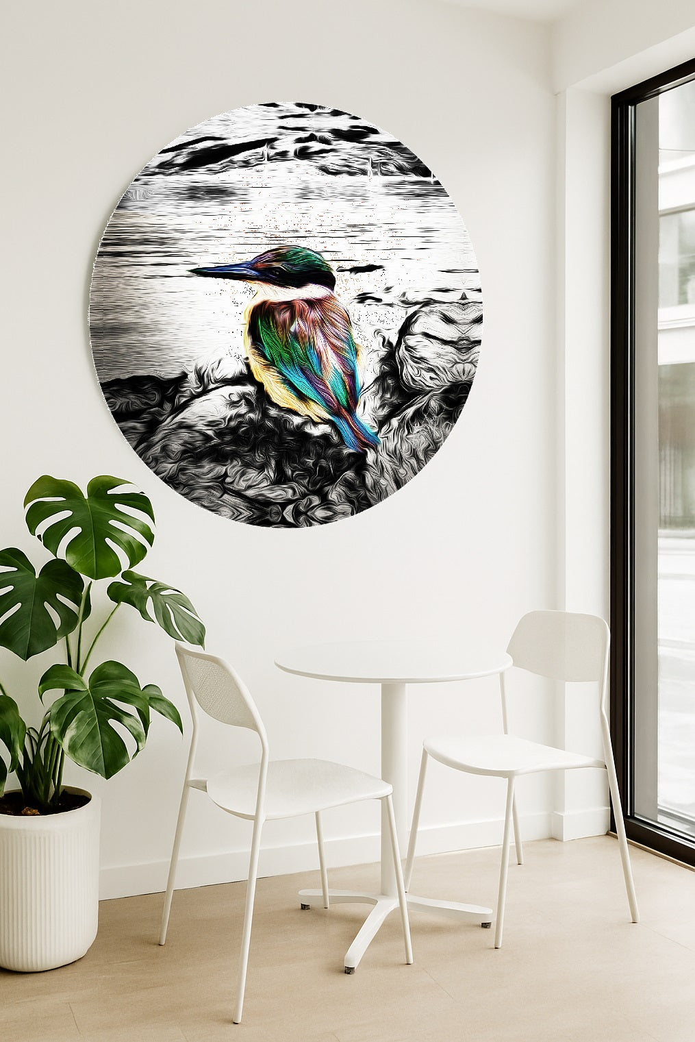 Kotare ALUMINIUM Art print