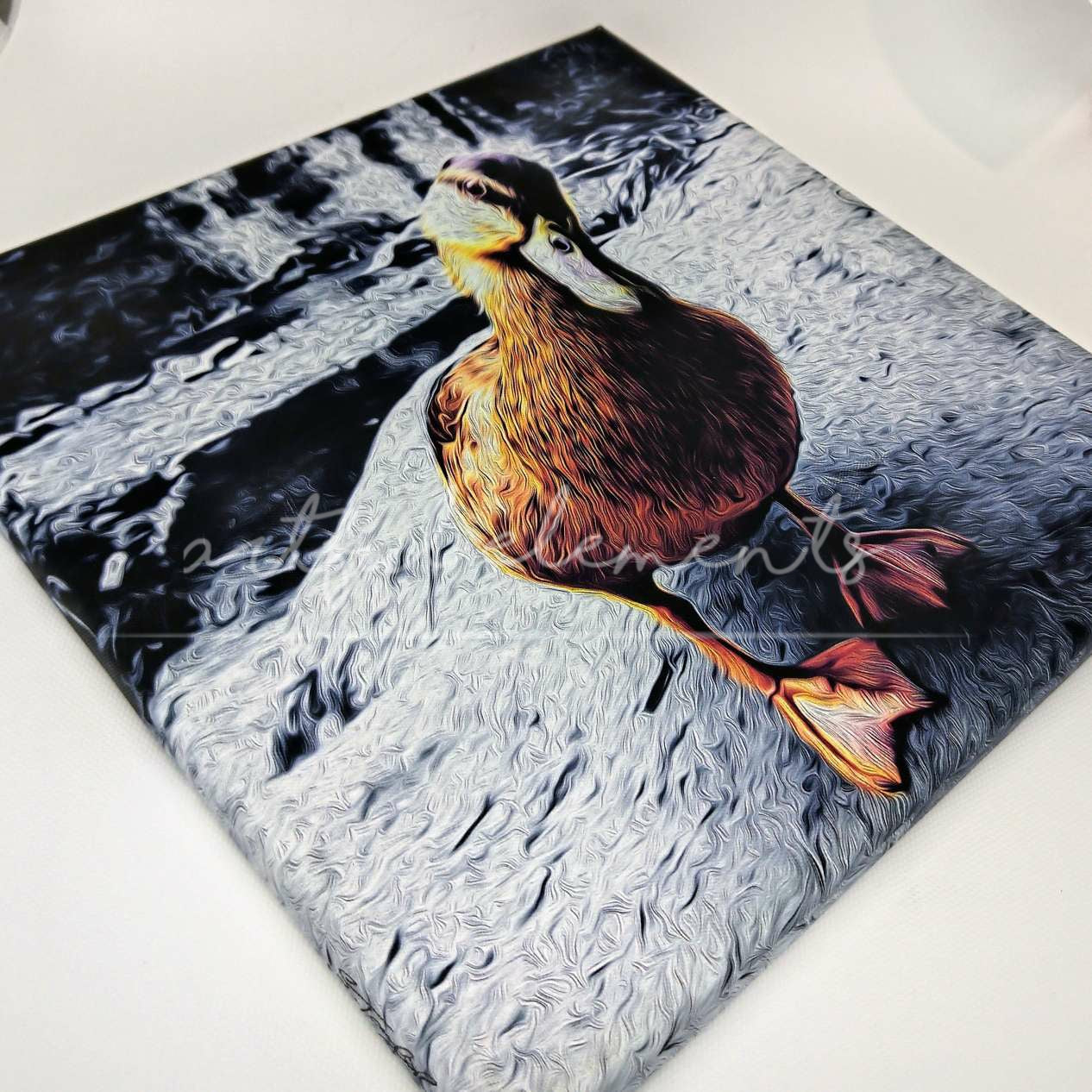 Beeswax print. Duck
